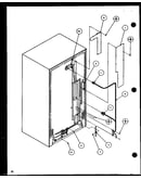 Cabinet back components (sl22jb/p1116005w) (sl22jb/p1116006w)