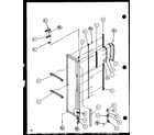 Amana SL25J-P1116208W freezer door (sl25j/p1116207w) (sl25j/p1116208w) diagram