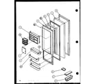 Amana SL25J-P1116208W refrigerator door (sl25j/p1116207w) (sl25j/p1116208w) diagram