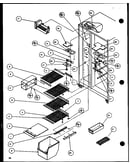 Freezer shelving and refrigerator light (sl25j/p1116207w) (sl25j/p1116208w)