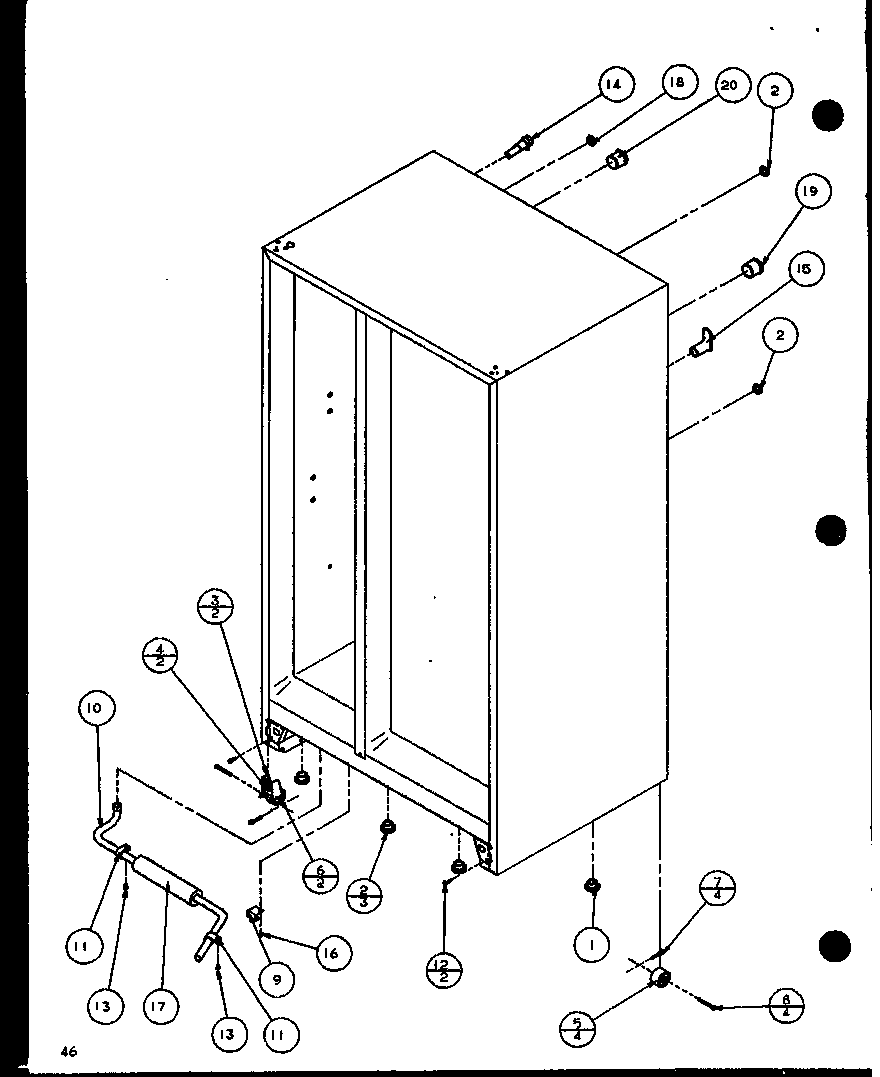 ROLLERS AND CABINET BACCOMPONENTS (SL25J/P1116207W) (SL25J/P1116208W)