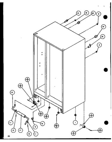 Rollers and cabinet baccomponents (sl25j/p1116207w) (sl25j/p1116208w)