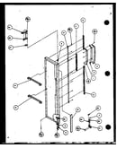 Freezer door hinge and trim parts (sx22j/p1116003w) (sx22j/p1116004w) (sx25j/p1116205w) (sx25j/p1116206w)