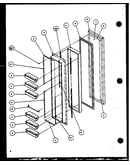 Freezer door (sx22j/p1116003w) (sx22j/p1116004w) (sx25j/p1116205w) (sx25j/p1116206w)