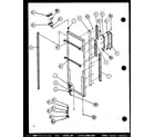 Amana SX25J-P1116205W refrigerator door hinge and trim parts (sx22j/p1116003w) (sx22j/p1116004w) (sx25j/p1116205w) (sx25j/p1116206w) diagram