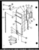 Refrigerator door hinge and trim parts (sx22j/p1116003w) (sx22j/p1116004w) (sx25j/p1116205w) (sx25j/p1116206w)