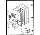 Amana SX22J-P1116004W refrigerator door (sx22j/p1116003w) (sx22j/p1116004w) (sx25j/p1116205w) (sx25j/p1116206w) diagram