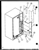 Cabinet back (sx22j/p1116003w) (sx22j/p1116004w) (sx25j/p1116205w) (sx25j/p1116206w)