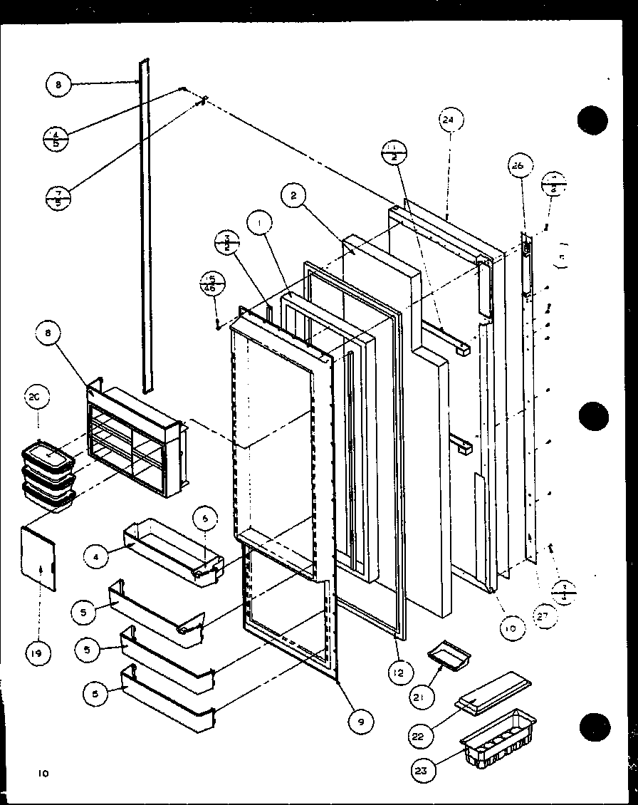 Refrigerator door