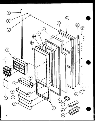 Refrigerator door