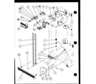 Amana SZDE20KP-P1117603W refrigerator/freezer controls and cabinet parts diagram