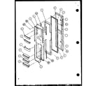 Imperial 2599CIW/P1115101W freezer door (1999ciw/p1100402w) (1999ciw/p1115102w) diagram