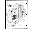 Imperial 2599CIW/P1100401W freezer shelving and refrigerator light (1999ciw/p1100402w) (1999ciw/p1115102w) diagram