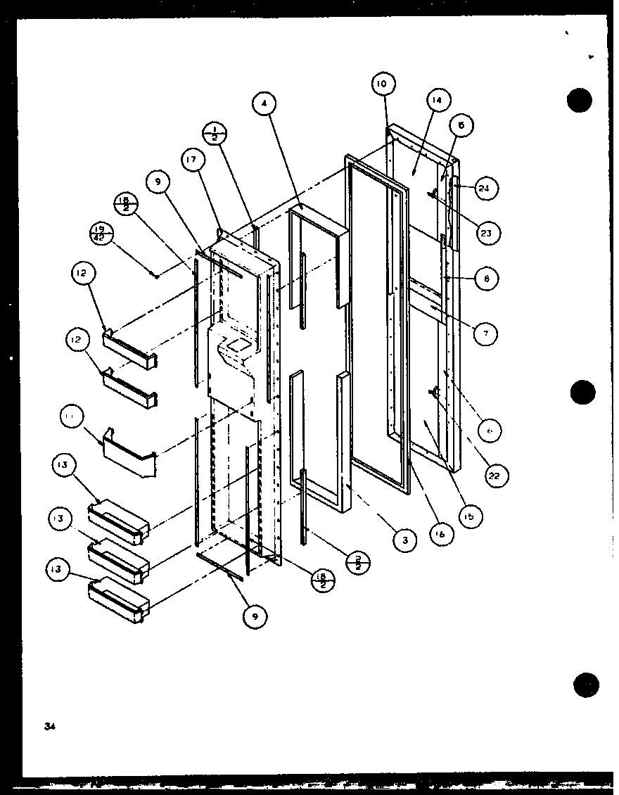 FREEZER DOOR (2599CIW/P1100401W) (2599CIW/P1115101W)
