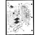 Imperial 2599CIW/P1115101W freezer shelving and refrigerator light (2599ciw/p1100401w) (2599ciw/p1115101w) diagram