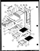 Refrigerator shelving and drawers (2599ciw/p1100401w) (2599ciw/p1115101w)