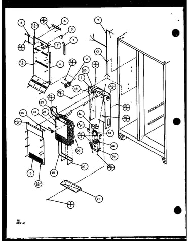 Evaporator and air handling (2599ciw/p1100401w) (2599ciw/p1115101w)