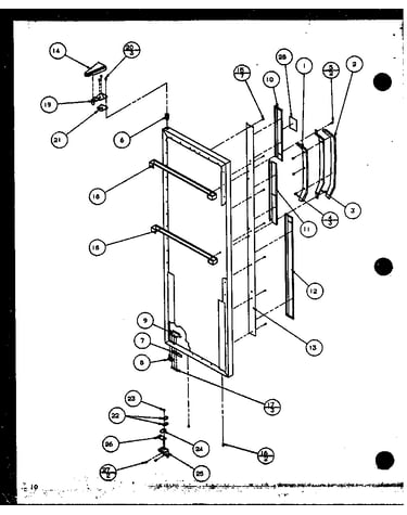 Refrigerator door (sc19j/p1116601w)