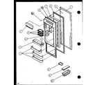 Amana SC22J-P1116002W frerigerator door (sc19j/p1116601w) diagram