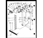 Amana SC19J-P1116601W refrigerator/freezer door controls and cabinet parts (sc19j/p1116601w) diagram