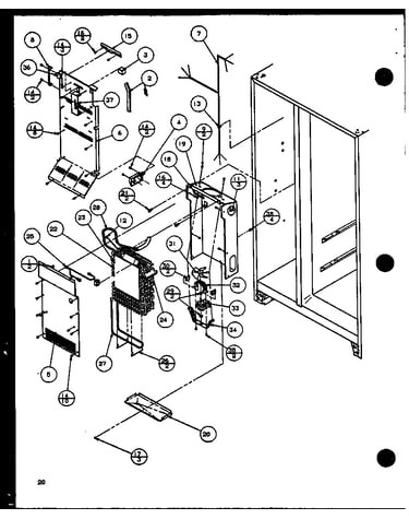 Evaporator and air handling (sc19j/p1116601w)
