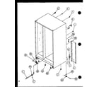 Amana SC22J-P1116002W rollers and back unit (sc19j/p1116601w) diagram