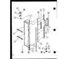 Amana SC22J-P1116001W freezer door (sc22j/p1116001w) (sc22j/p1116002w) diagram