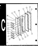 Freezer door (sc22j/p1116001w) (sc22j/p1116002w)
