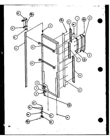 Refrigerator door (sc22j/p1116001w) (sc22j/p1116002w)