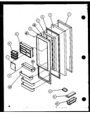 Refrigerator door (sc22j/p1116001w) (sc22j/p1116002w)