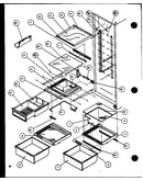 Refrigerator shelving and drawers (sc22j/p1116001w) (sc22j/p1116002w)