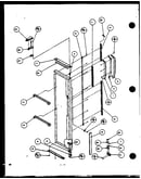 Freezer door hinge and trim parts (sc25j/p1116201w) (sc25j/p1116202w) (sc25jp/p1116203w) (sc25jp/p1116204w)