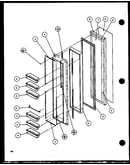 Freezer door (sc25j/p1116201w) (sc25j/p1116202w) (sc25jp/p1116203w) (sc25jp/p1116204w)
