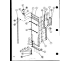 Amana SC19J-P1116601W refrigerator door hinge anfd trimp parts (sc25j/p1116201w) (sc25j/p1116202w) (sc25jp/p1116203w) (sc25jp/p1116204w) diagram