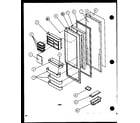 Amana SC22J-P1116002W refrigerator door (sc25j/p1116201w) (sc25j/p1116202w) (sc25jp/p1116203w) (sc25jp/p1116204w) diagram