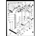 Amana 36261-P1108601W refrigerator/freezer controls and cabinet part (36561/p1108501w) (36561/p1108502w) (36568/p1108503w) (36568/p1108504w) diagram