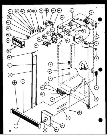 Refrigerator/freezer controls and cabinet part (36561/p1108501w) (36561/p1108502w) (36568/p1108503w) (36568/p1108504w)
