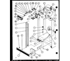 Amana 36268-P1108603W refrigerator/freezer controls and cabinet part (36571/p1108505w) (36571/p1108506w) (36578/p1108507w) (36578/p1108508w) diagram