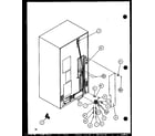 Amana 36261-P1108602W cabinet back (36571/p1108505w) (36571/p1108506w) (36578/p1108507w) (36578/p1108508w) diagram