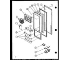 Amana 36571-P1108505W refrigerator door (36261/p1108601w) (36261/p1108602w) (36268/p1108603w) (36268/p1108604w) diagram