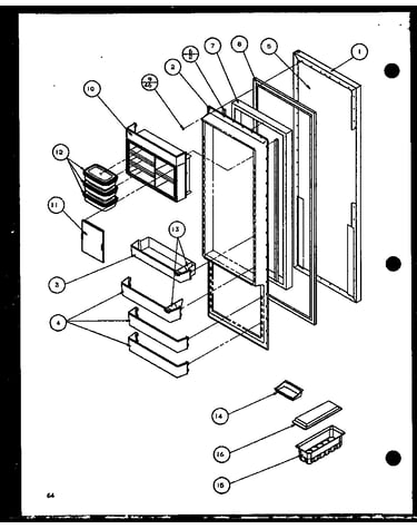 Refrigerator door (36261/p1108601w) (36261/p1108602w) (36268/p1108603w) (36268/p1108604w)