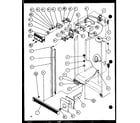 Amana 36571-P1108505W refrigerator/freezer controls and cabinet part (36261/p1108601w) (36261/p1108602w) (36268/p1108603w) (36268/p1108604w) diagram
