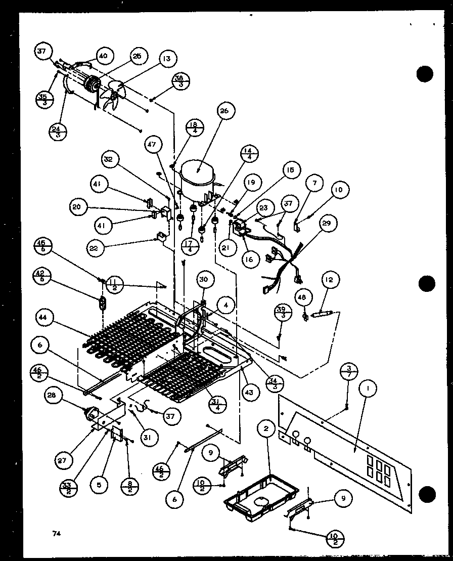 Machine compartment (36261/p1108601w) (36261/p1108602w) (36268/p1108603w) (36268/p1108604w)