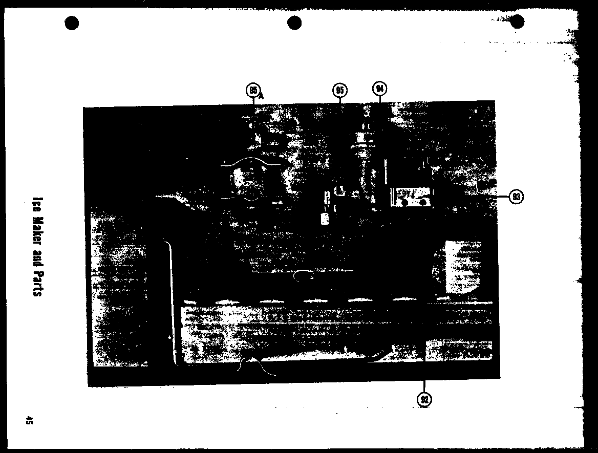 Ice maker and parts
