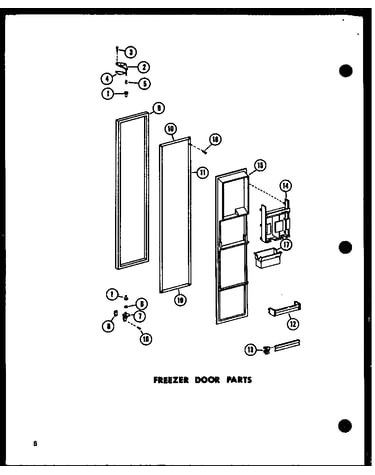 Freezer door parts