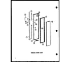 Amana SR25C-C-P73900-4WC freezer door insulation assy diagram