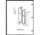 Amana SR25D-P73900-14W freezer door assy diagram