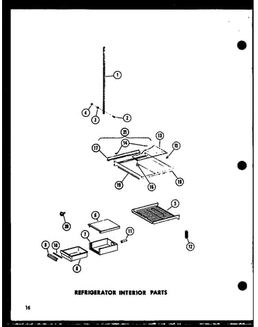 Refrigerator interior parts