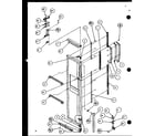 Amana SLD25JP-P1116506W freezer door (sld25j/p1116501w) (sld25j/p1116502w) diagram