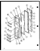 Freezer door (sld25j/p1116501w) (sld25j/p1116502w)